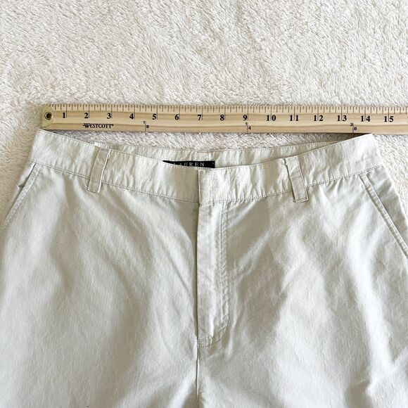 Lauren Ralph Lauren Pants Size M? Beige Ripstop Snap Hem Utility Safari - Picture 9 of 11